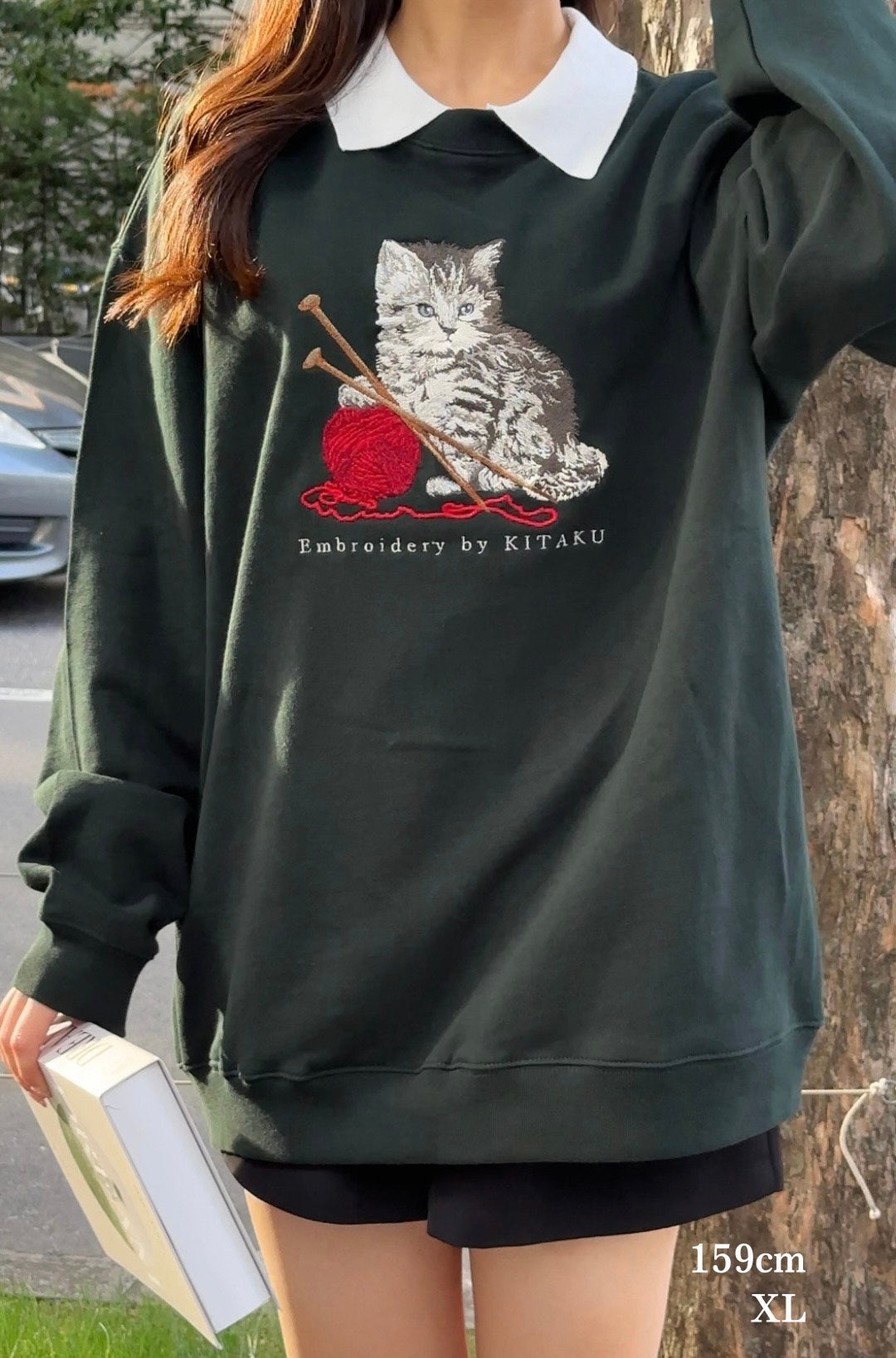 新作】猫と毛糸 – 北区の刺しゅう屋