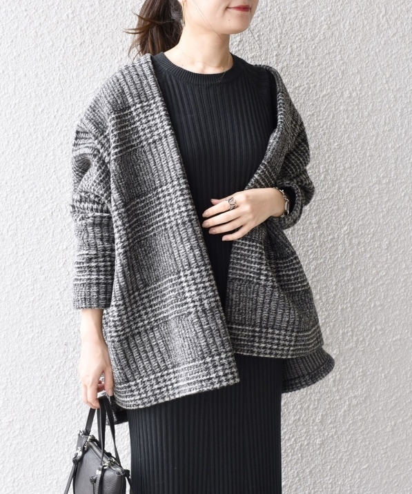 手洗い可能〉イタリアン チェック ショート 羽織り ◇｜ SHIPS 公式サイト