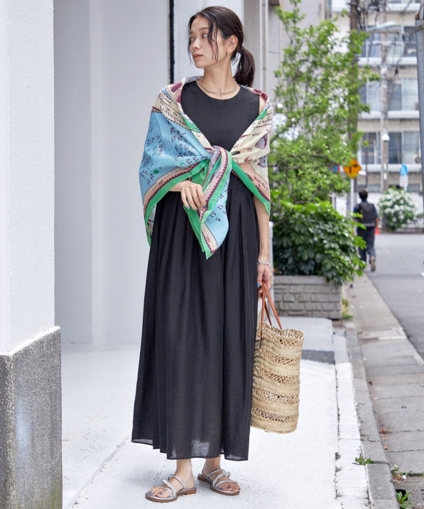 手洗い可能〉シルク混 シアー ノースリーブ ワンピース｜ SHIPS 公式サイト