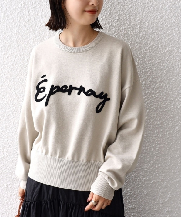 WEB限定】〈手洗い可能〉サガラ 刺繍 ロゴ ニット｜ SHIPS 公式サイト