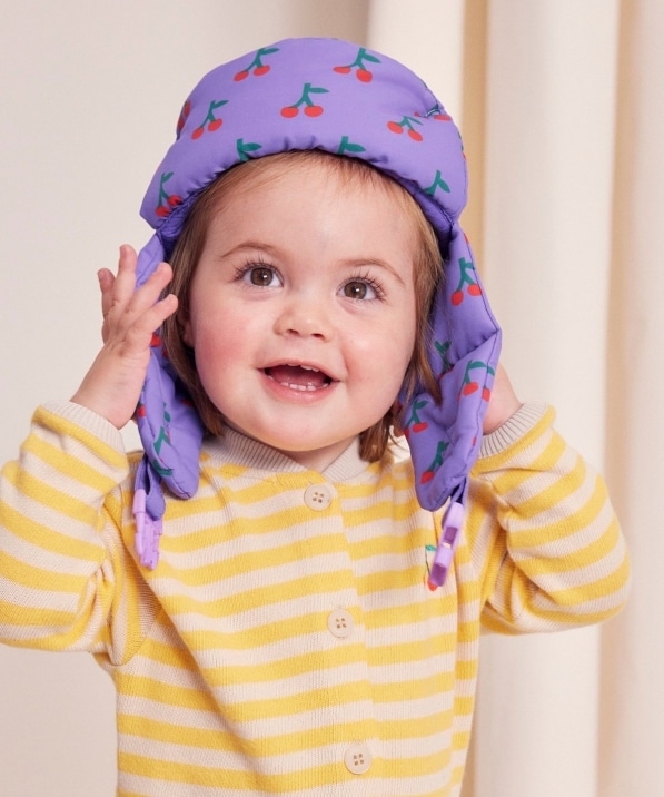 ネイビー 花柄ロンパースBOBO CHOSES