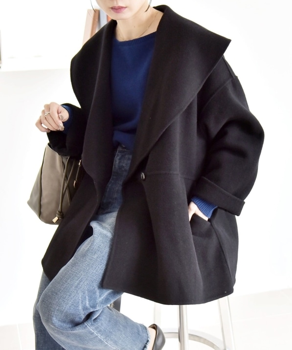 quaranciel: リバー ケープ ショート コート 25AW｜ SHIPS 公式サイト