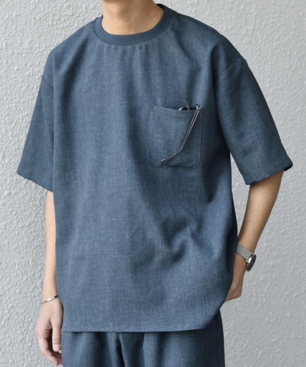 SHIPS any:〈洗濯機可能〉ラウンド フェイク レイヤード Tシャツ