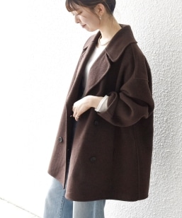 SHIPS any: カシミヤ ミックス テーラード ショート Pコート｜ SHIPS