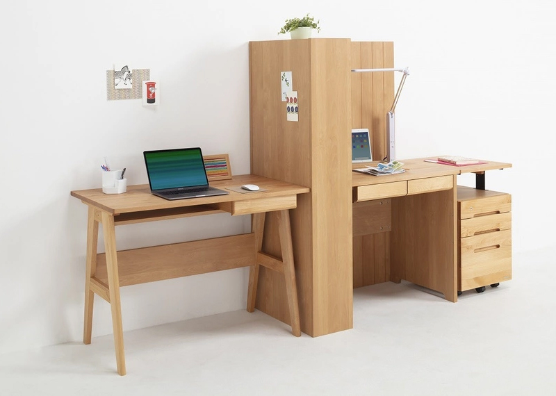 堀田木工 2023カタログ学習デスク 『コンセ』個室感覚のデスクお子様の