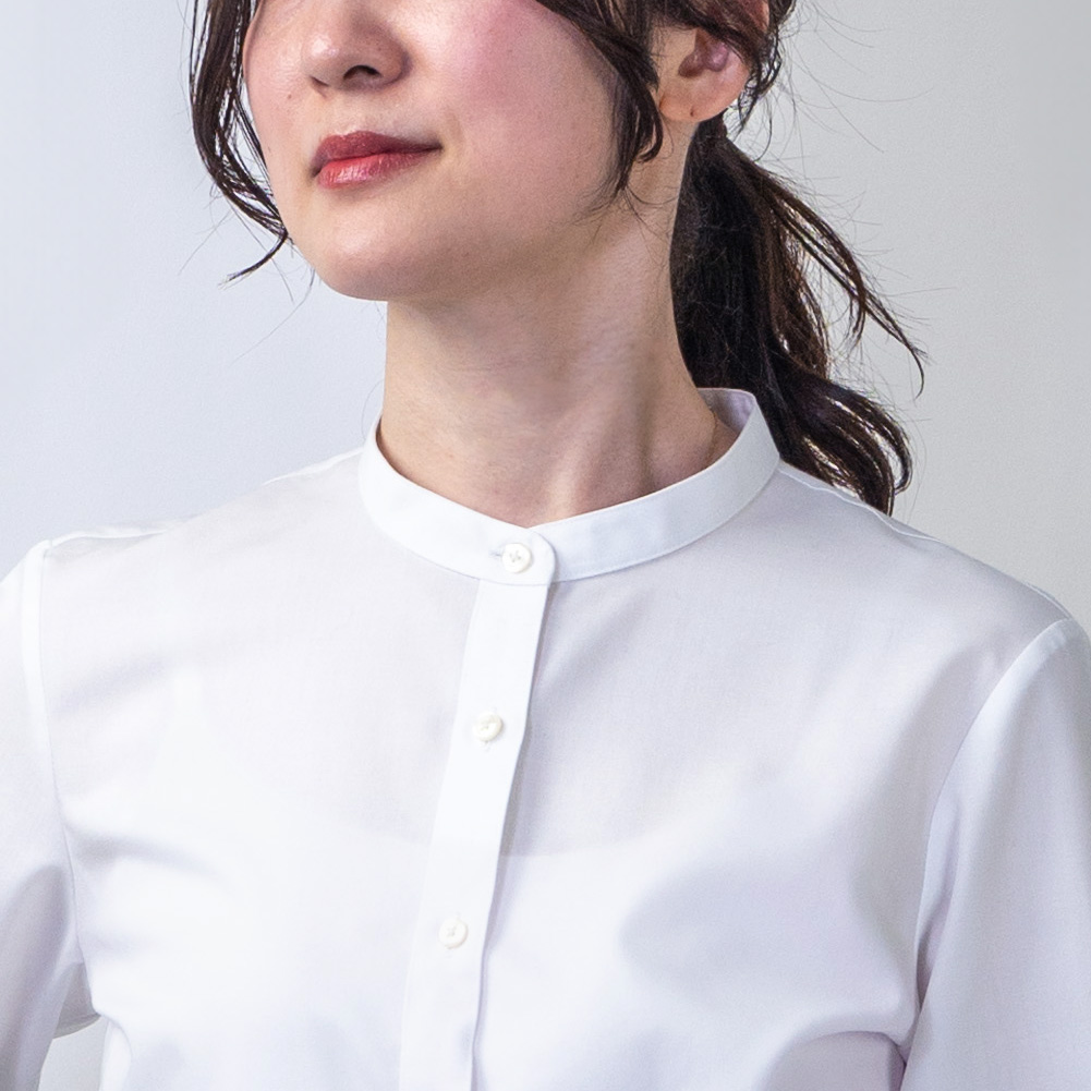 ブラウス 無地 ホワイト CHOYA SHIRT FACTORY｜CHOYA SHIRT（チョーヤ