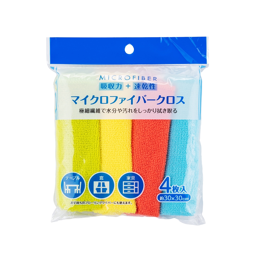 マイクロファイバークロス4P: 日用品