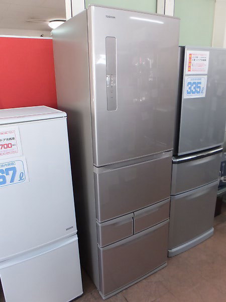 TOSHIBA GR-417G(S) 冷蔵庫 410L 東芝 冷蔵庫 【良品】冷凍冷蔵庫 410L