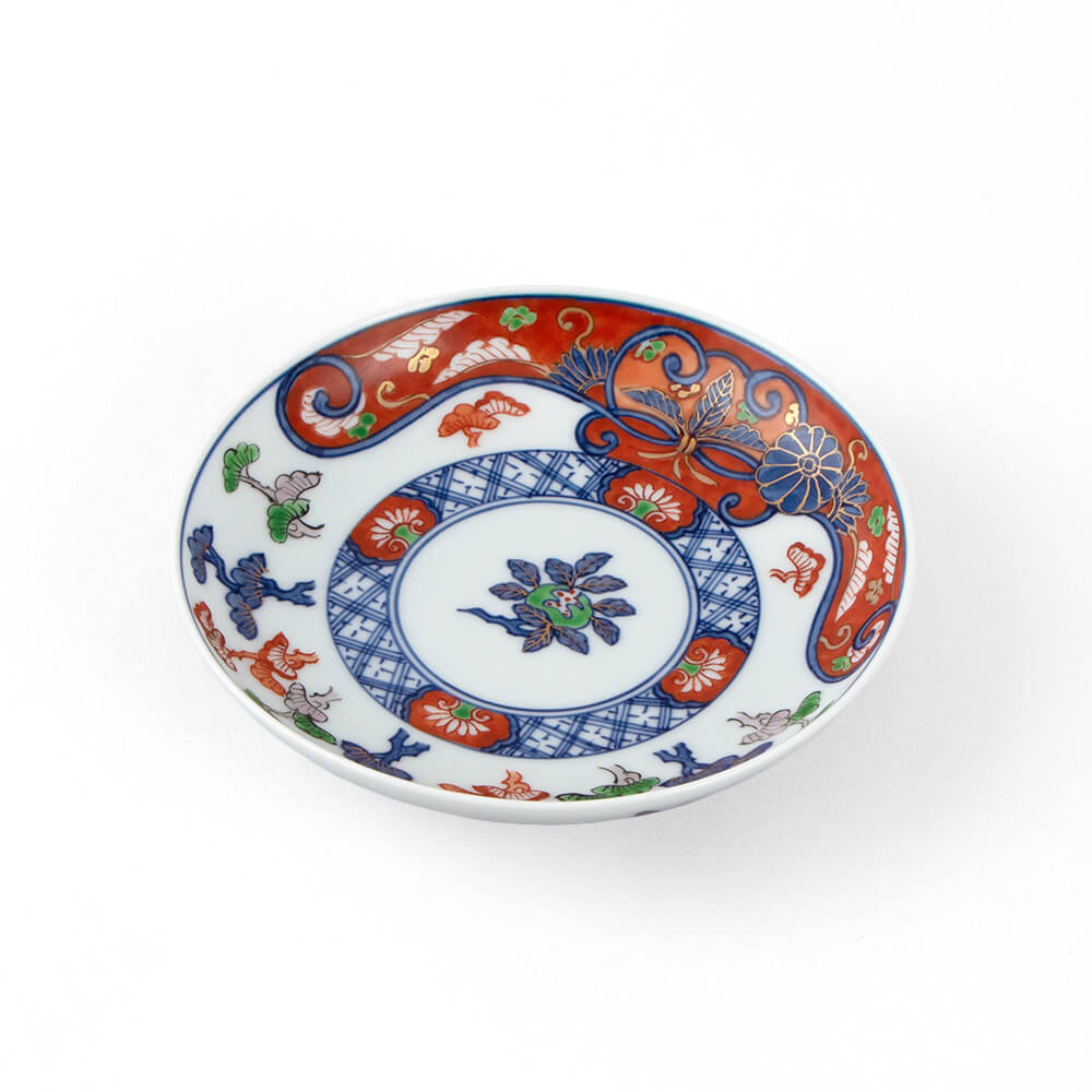 舘林源右衛門 古伊万里の伝統 源右衛門作 染付渦花絵 水指 舘林