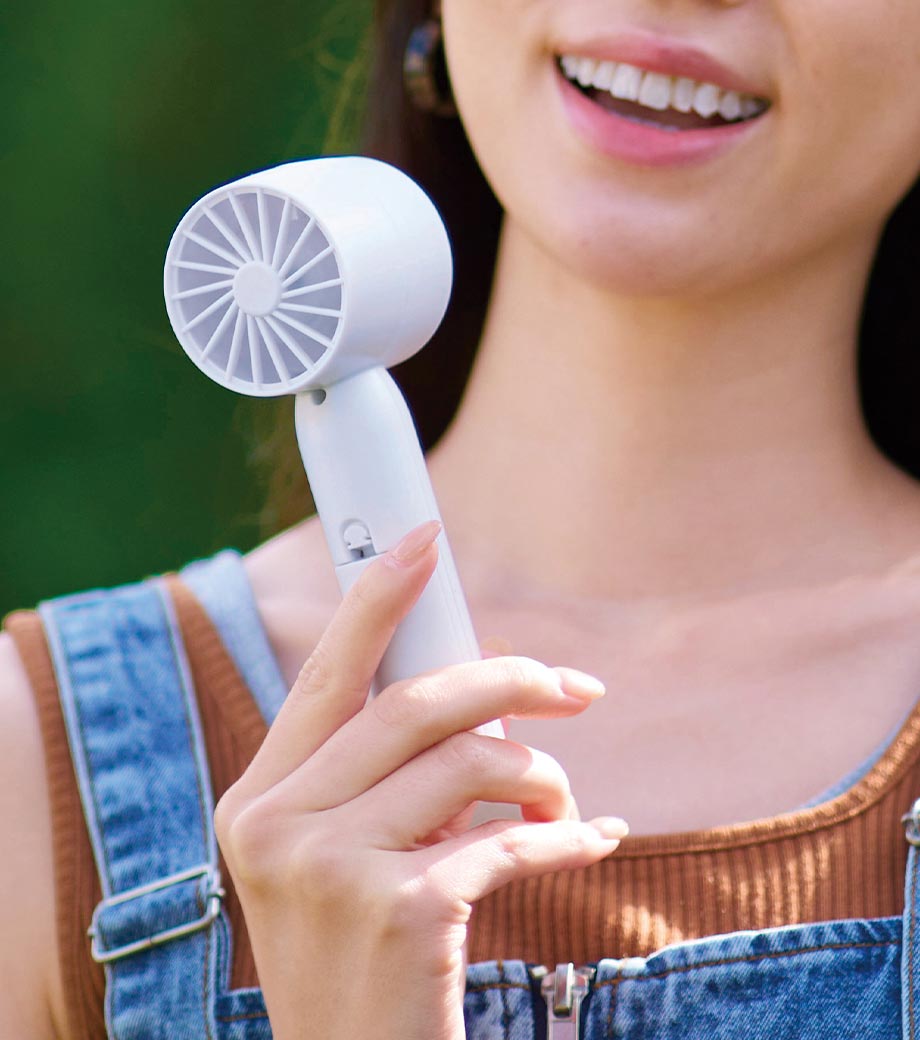2WAYスマートハンディーファン(ホワイト)｜最安値￥329|ほしい！ノベルティ