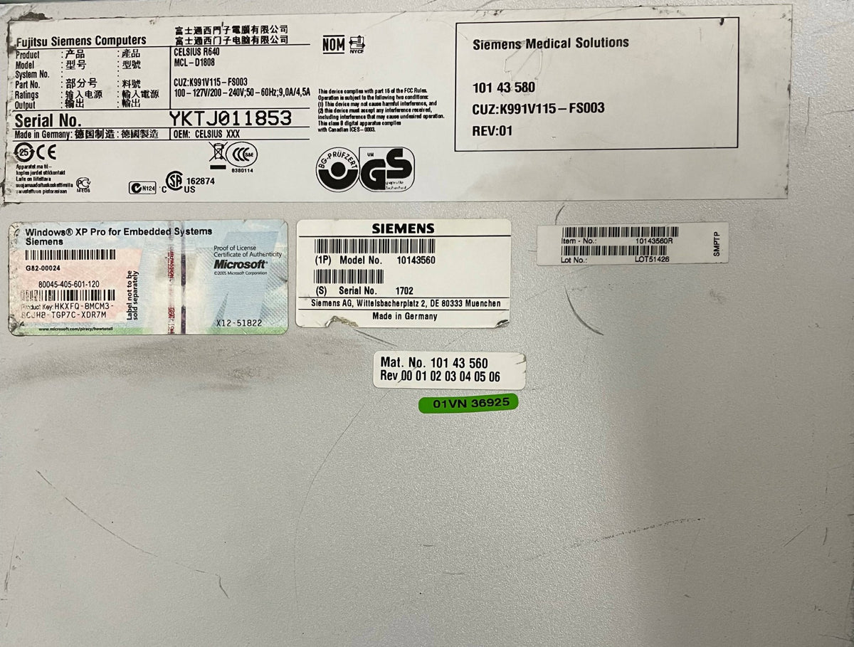 Siemens IES Tower 8 Syngo Workplace Celsius R640 Model