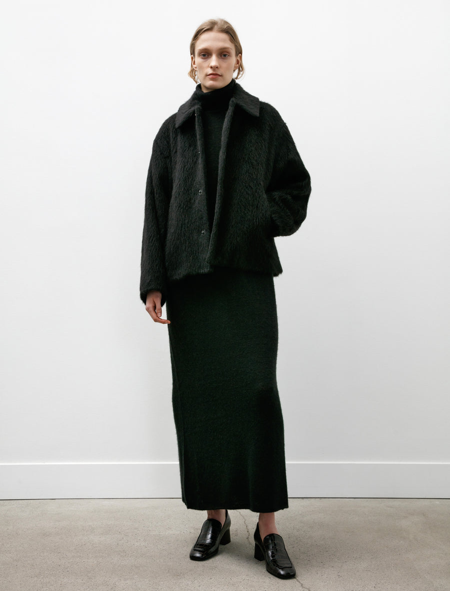 Comoli Camel Shaggy Blouson Black – Neighbour