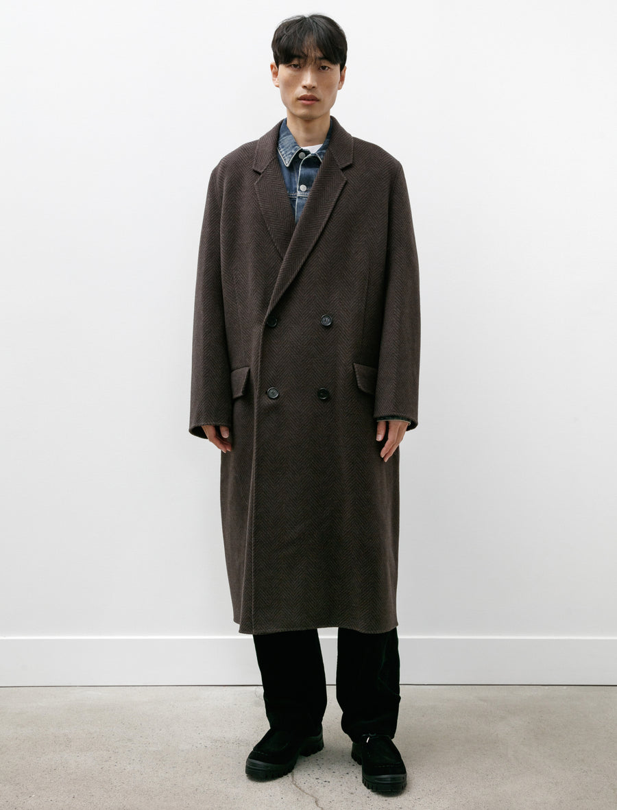 Acne Studios Double Breasted Wool Coat Anthracite Grey – Neighbour
