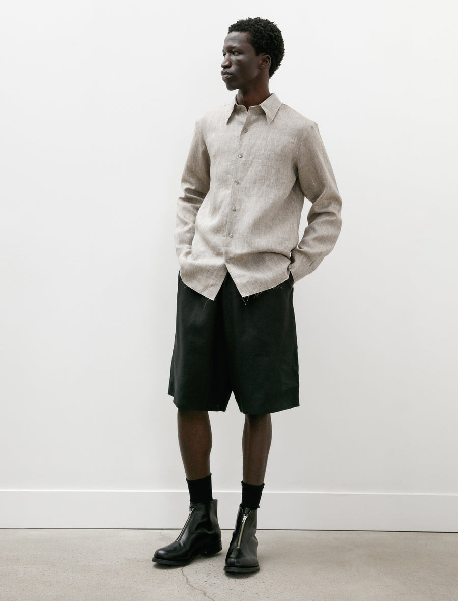 Gabriela Coll Garments No. 197 Linen Shirt Grey Melange – Neighbour