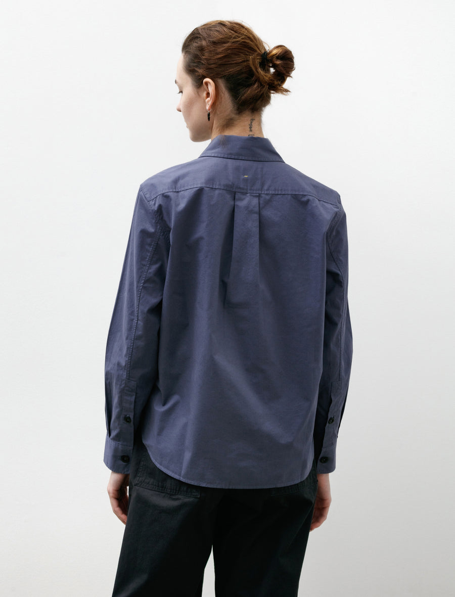 Margaret Howell MHL Simple Shirt Lightweight Brushed Indigo