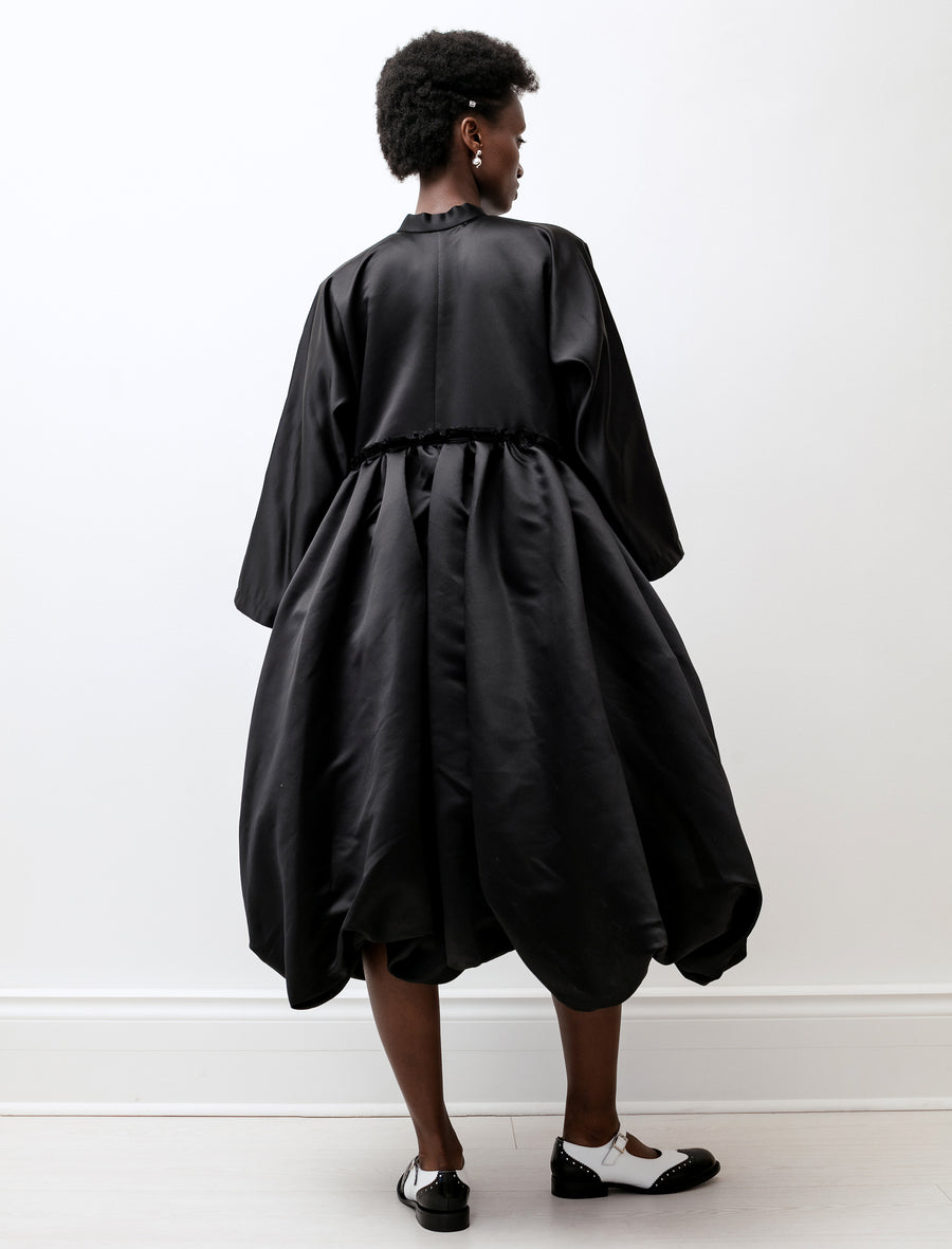 Comme des Garçons Comme des Garçons Satin High Neck Balloon Hem