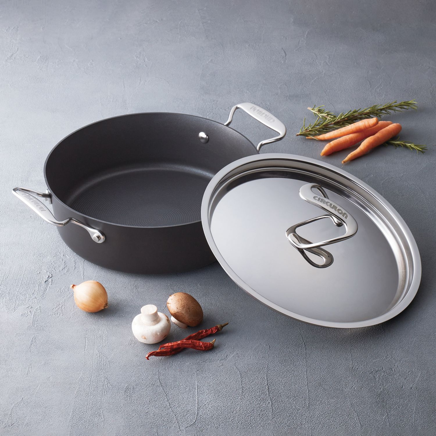 マイヤー サーキュロン 両手浅型鍋27cm- ショップチャンネル