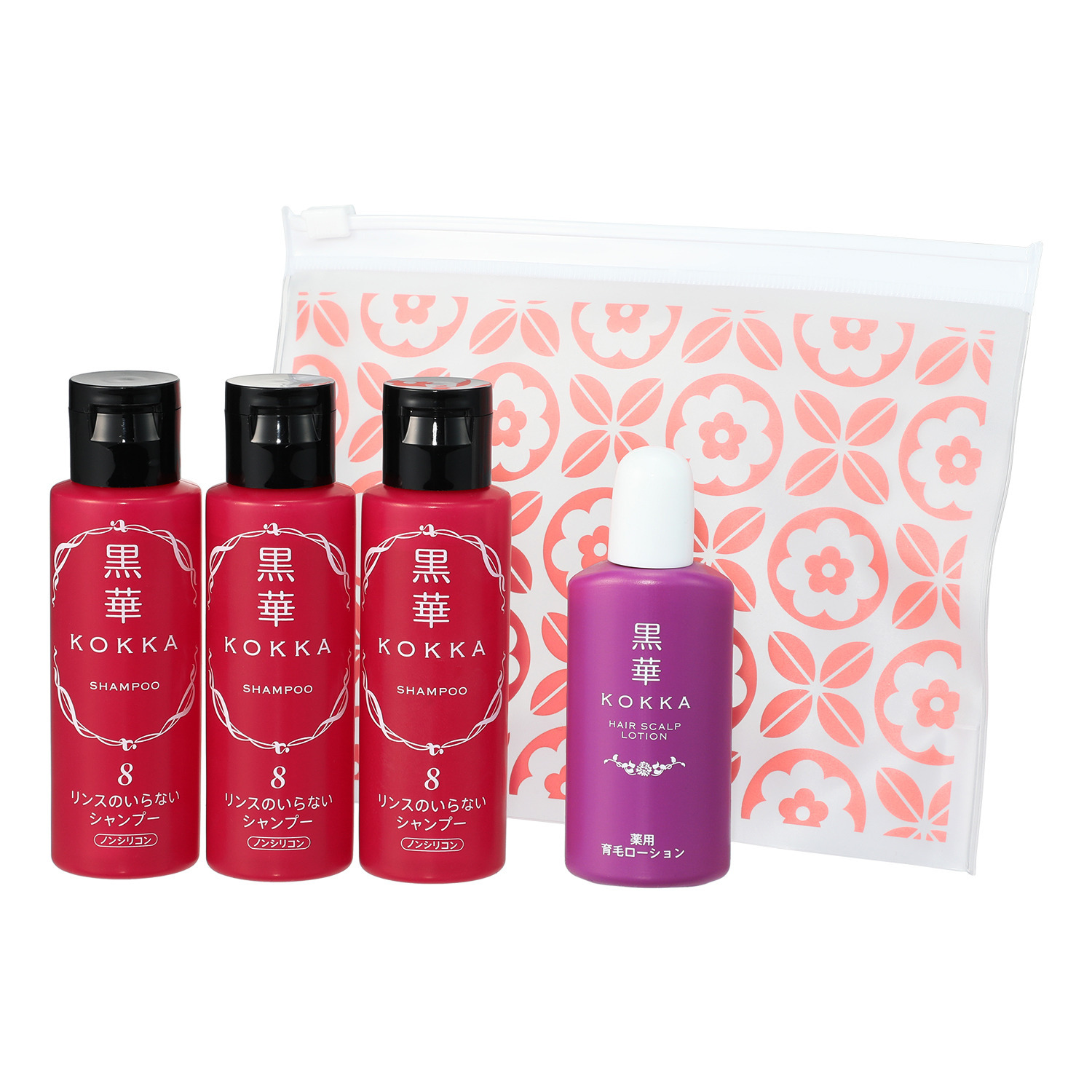 リニューアル前商品 黒華 ふのり由来紅藻エキス配合 髪と頭皮の健やか