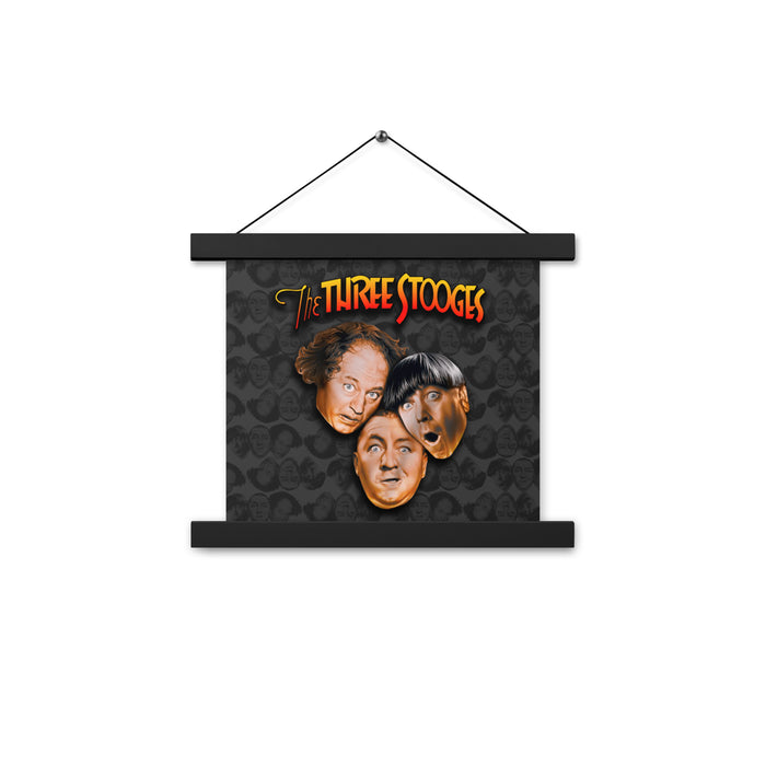 Three Stooges Big Heads Logo Poster with hanger — The Three