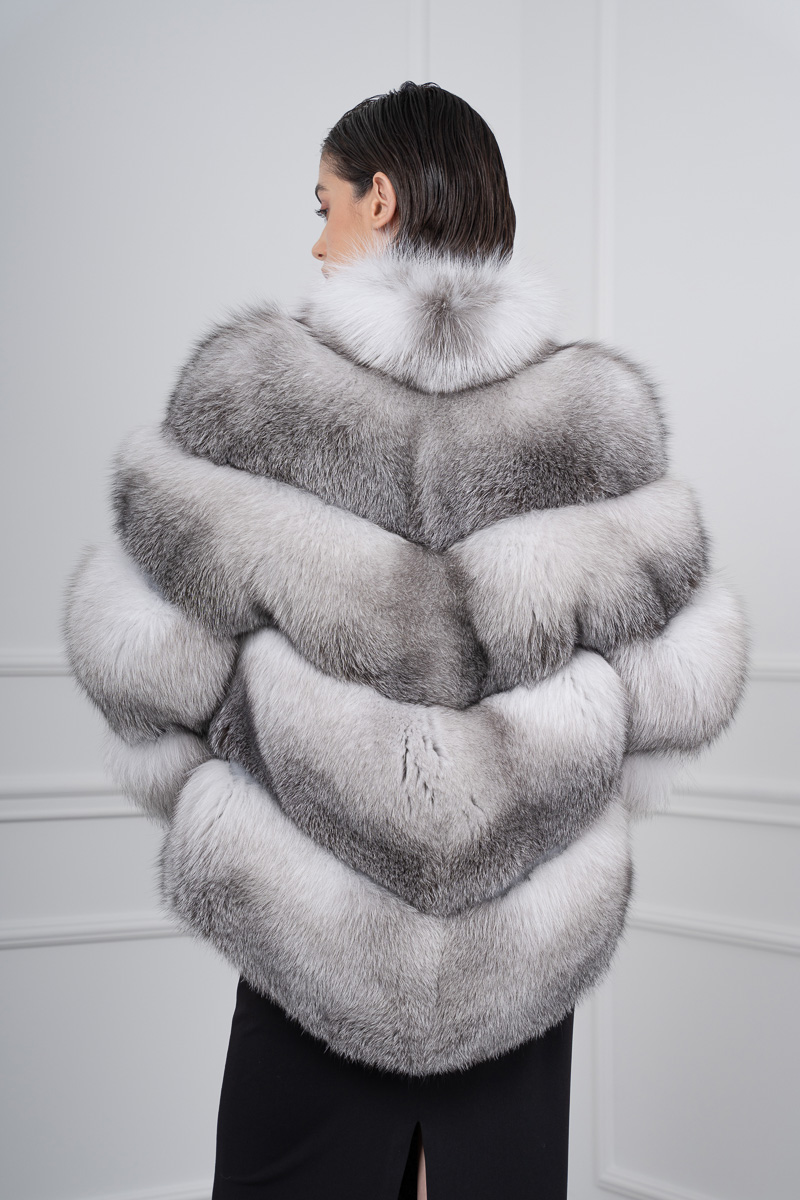 Shadow Frost Fox Jacket | Shopifur
