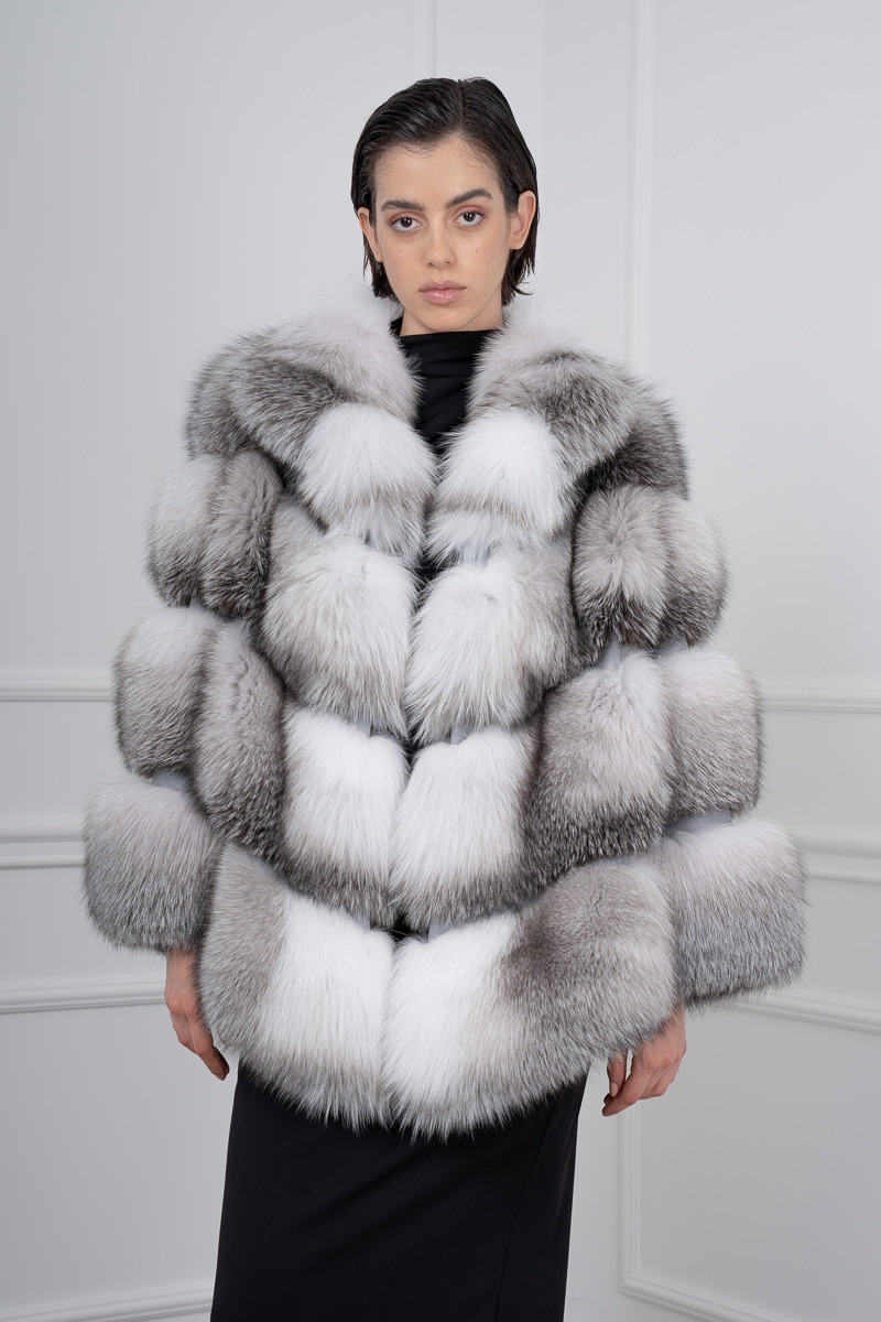 Shadow Frost Fox Jacket | Shopifur