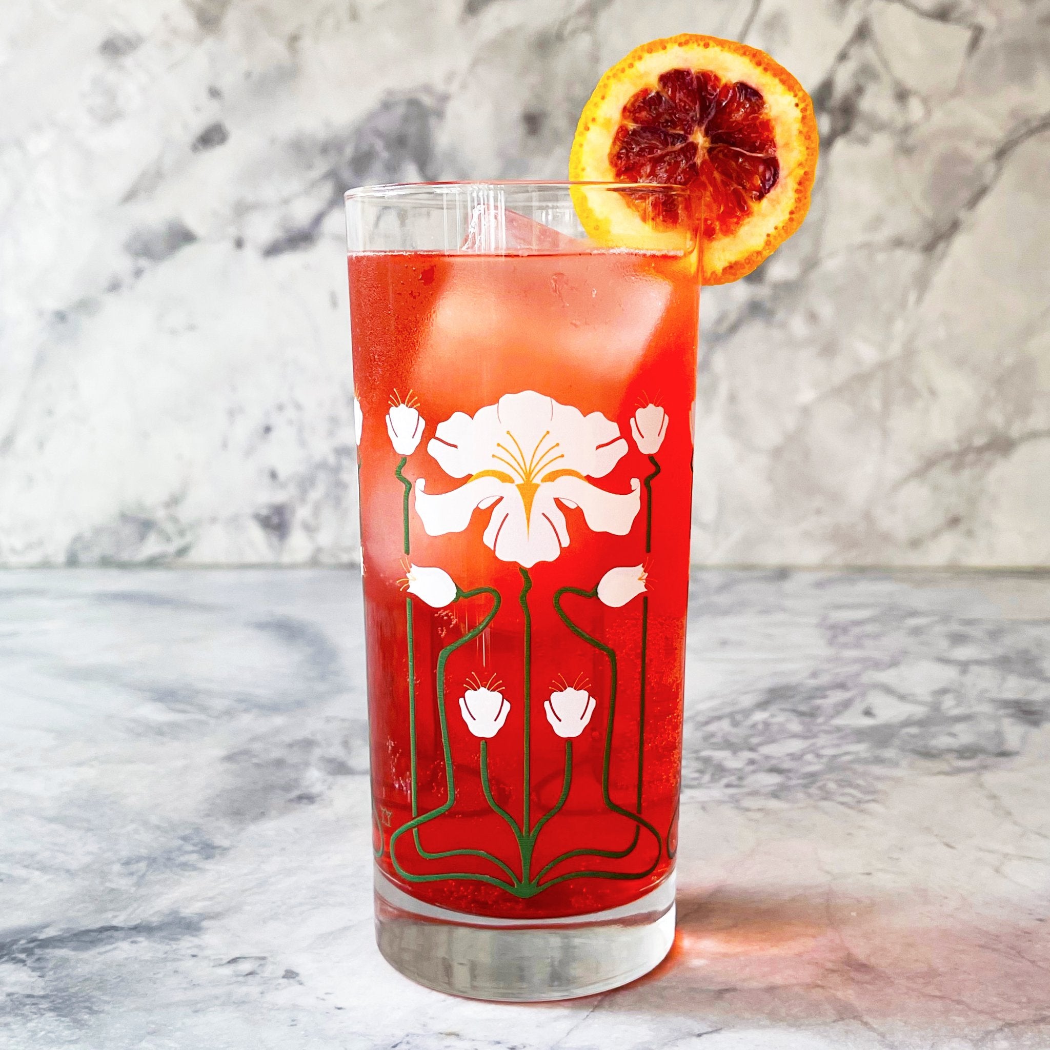 White Iris Collins Glass – Salt & Sundry