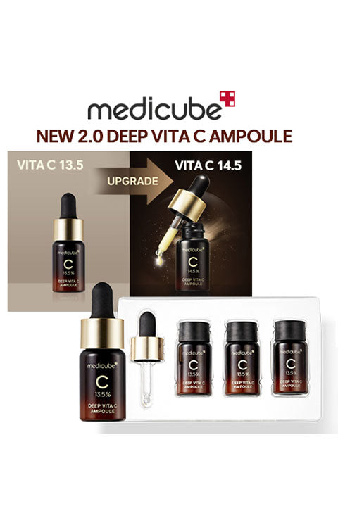 medicube] Deep Vita C Ampoule 2.0 (10g/0.35fl.oz x 3Ea) – Palace