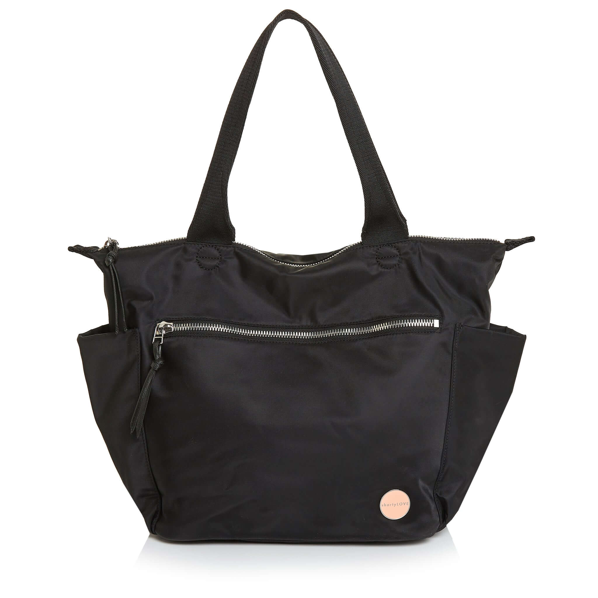 medium work tote bag | laptop ready, water bottle holders, zipper