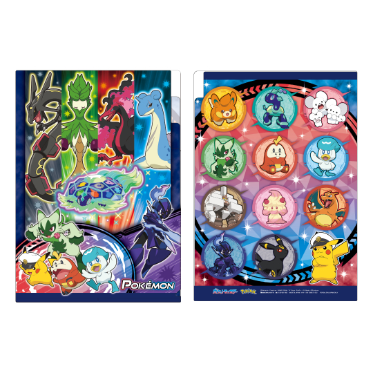 ポケモン 3ポケットクリアファイル | 【ショウワノート】ぬりえ・学習
