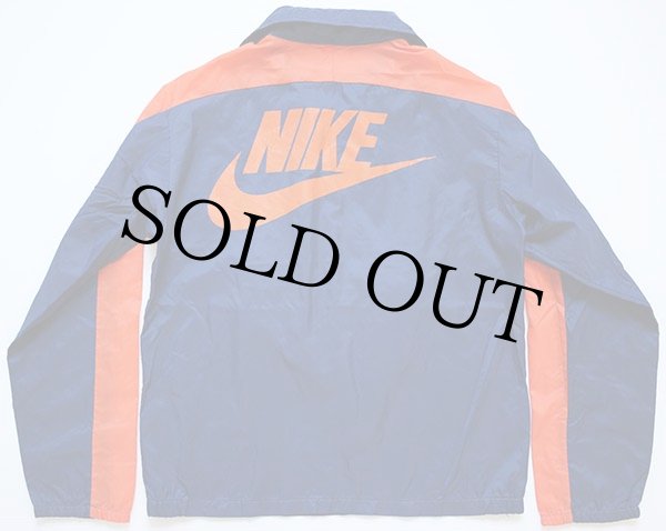 70s USA製 NIKEナイキ ナイロンジャケット オレンジ×紺 M - Sixpacjoe