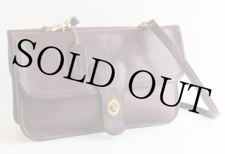 USA製オールド コーチ バケツ型レザーショルダーバッグ茶 9019