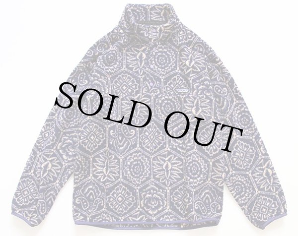 90s USA製 patagoniaパタゴニア 総柄 フリース スナップT L