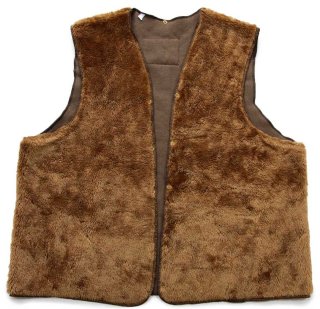 90s 英国製 Barbourバブアー パイルライナー ボア ベスト ブラウン☆27