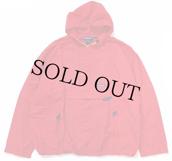 90s patagoniaパタゴニア バギーズプルオーバー ナイロンパーカー 赤 M