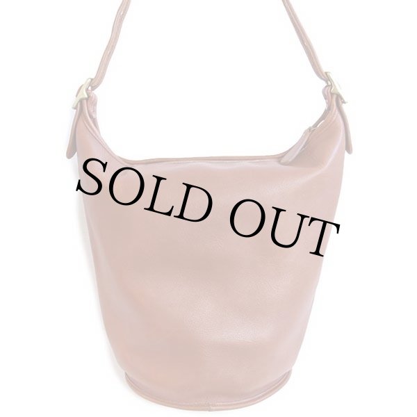 USA製 COACH オールド コーチ バケツ型 レザー ショルダーバッグ 茶 大