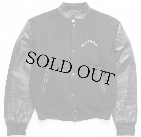 90s カナダ製 ED BUD'S SALES LTD DAVE刺繍 スタンドカラー メルトン