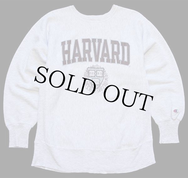 90s USA製 Championチャンピオン HARVARD ビッグロゴ ひび割れプリント