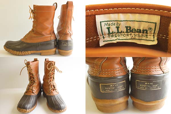 80s USA製 L.L.Bean メインハンティング 8ホール ビーンブーツ 9M