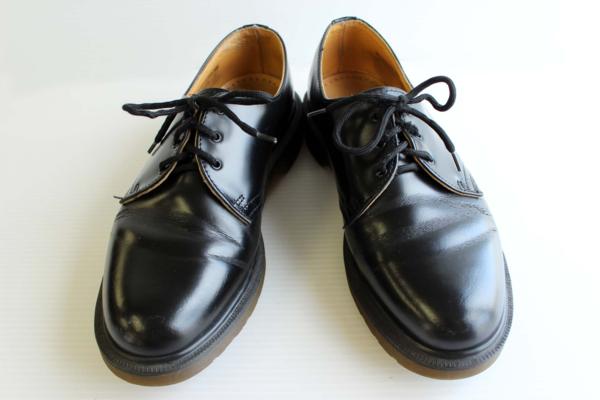 英国製 DR.MARTENSドクターマーチン 3ホール レザーシューズ 黒 UK7
