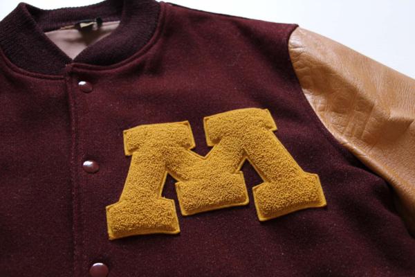 60s BUTWINバトウィン メルトン ウール 袖革スタジャン 40 - Sixpacjoe