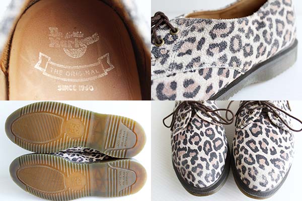 ドクターマーチン レオパード柄 スエード レザーシューズ UK7
