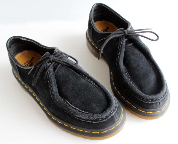 ドクターマーチン モカシン スエード レザーシューズ 黒 UK3