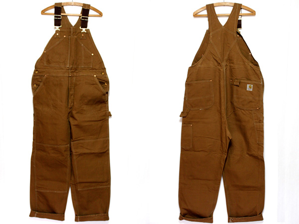 70s USA製 carharttカーハート 山ポケ ダック地 ダブルニー