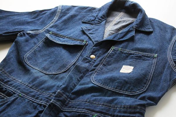 80s POINTERポインター デニム オールインワン☆つなぎ - Sixpacjoe