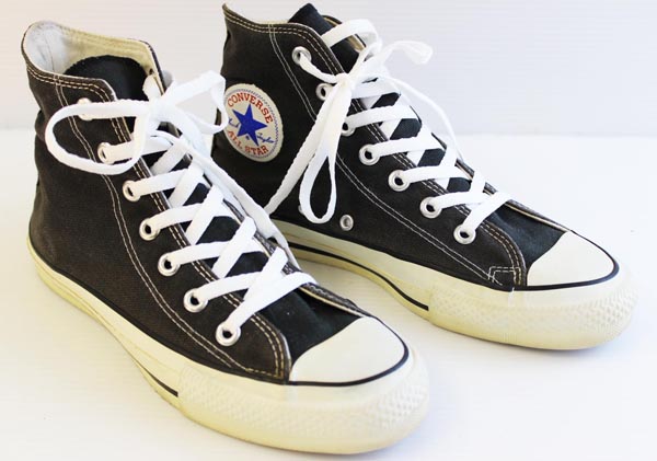 80s USA製 CONVARSEコンバース ALLSTARオールスター HI 黒 6