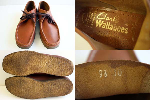 アイルランド製 Clarksクラークス ワラビー レザーシューズ