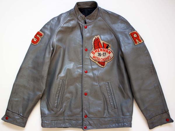 70s UNKNOWN スタンドカラー オールレザー スタジャン 40 - Sixpacjoe