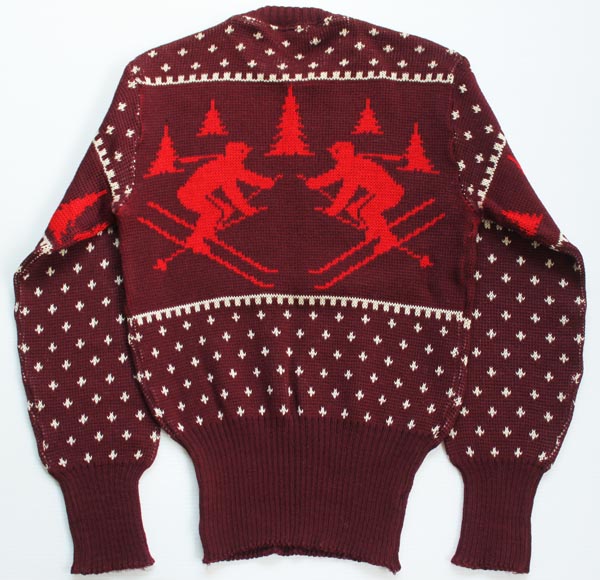 50s JERSILD スキー柄 ジャガード ウールニット セーター - Sixpacjoe