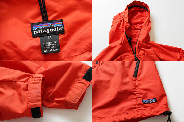 00s patagoniaパタゴニア エッセンシェル プルオーバー ポップオレンジ