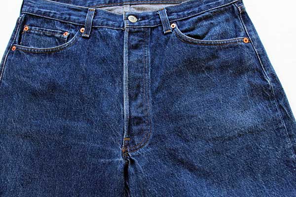 80s USA製 Levi'sリーバイス 501 黒カン デニムパンツ w35 L34